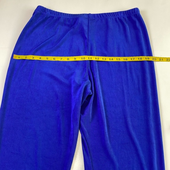 NWT Chico’s Travelers Elastic Waistband Pull On Pants Size L Royal Blue Straight - Picture 13 of 16